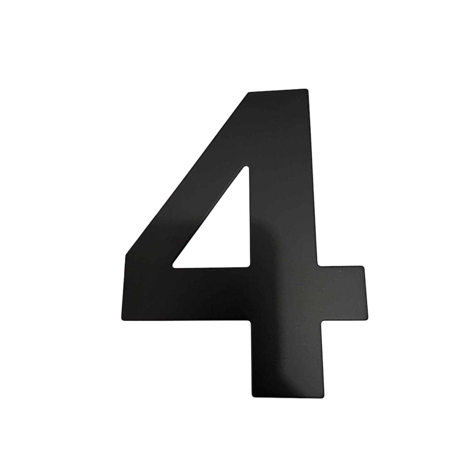 Número 4 acero inoxidable negro mate 152mm Cerrajes 0807-262