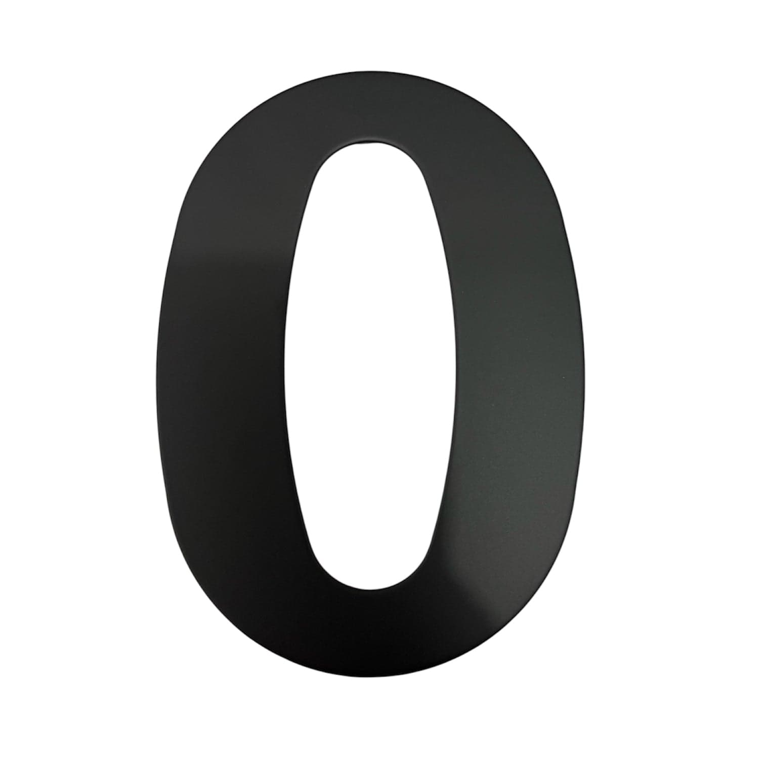 Número 0 acero inoxidable negro mate 152mm Cerrajes 0807-258