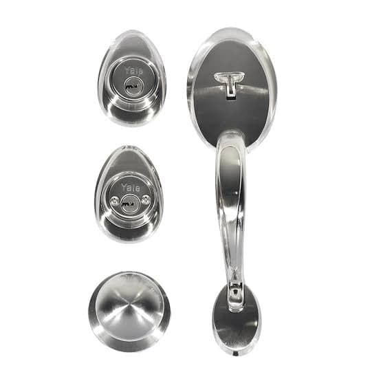 Cerradura Puerta Principal Yale MX80875 Venecia Níquel Satín