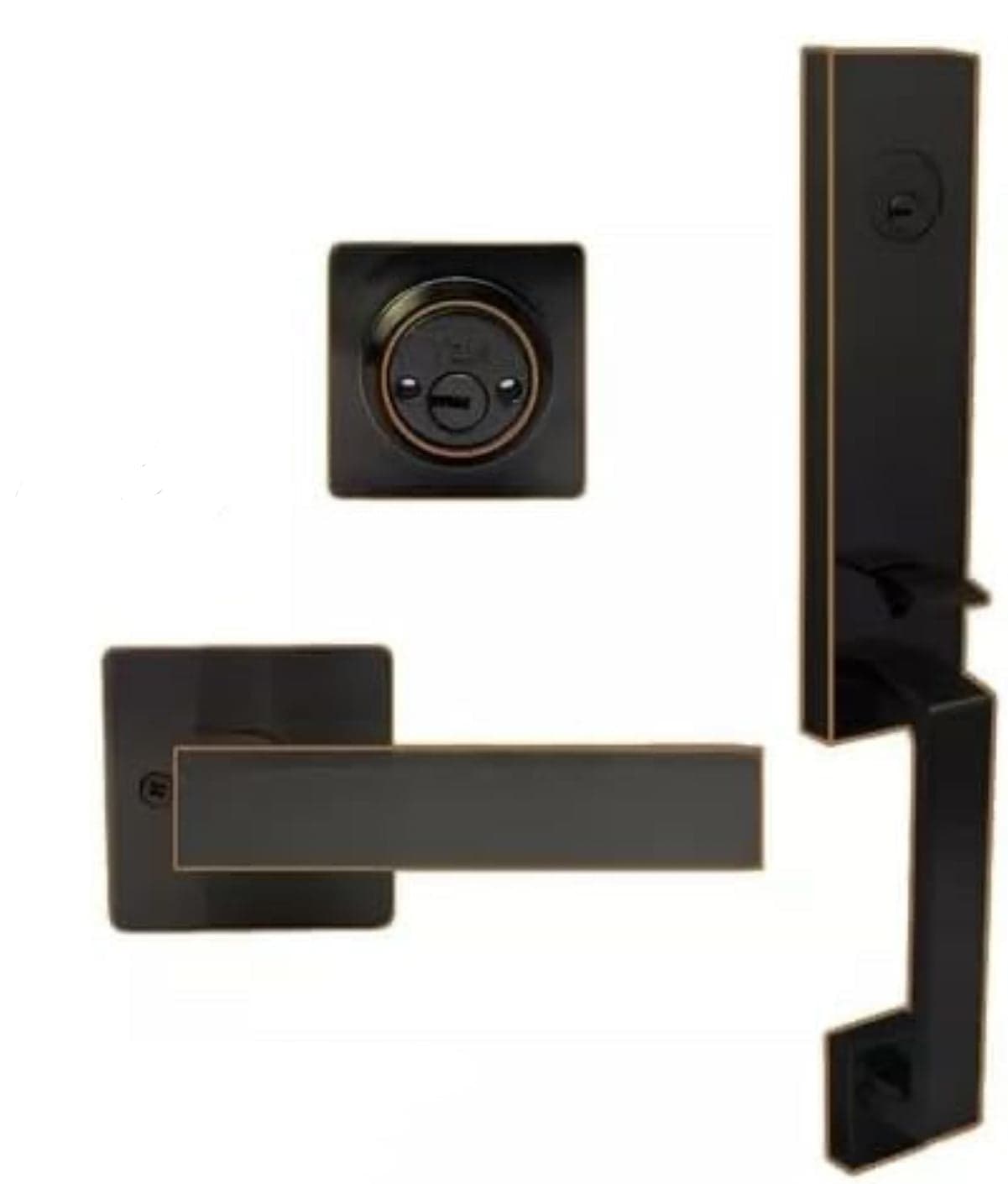 Cerradura Puerta Principal Yale MX89584 Portofino Bronce