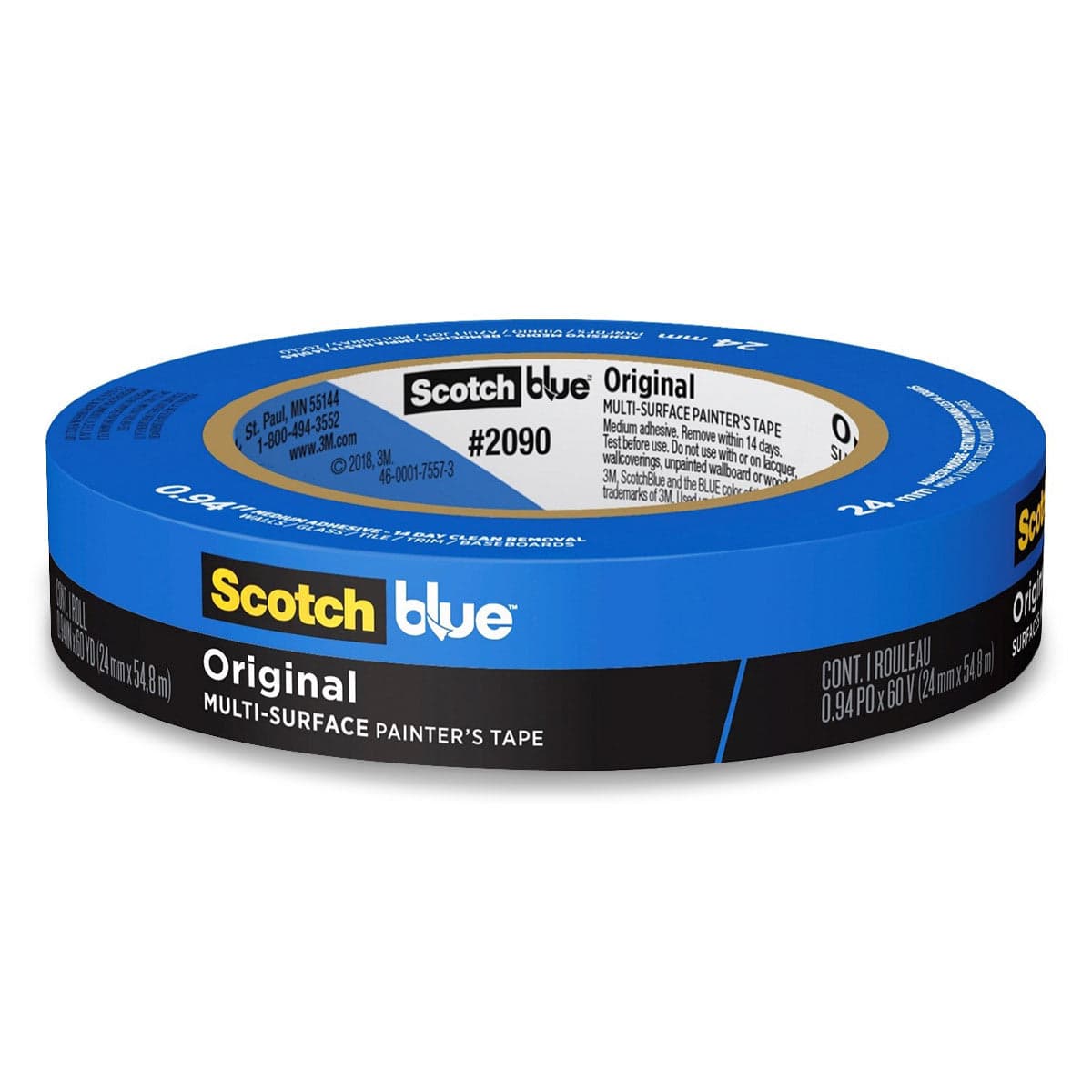 Cinta Masking 18X50 Blue 2090 Scotch 3/4"