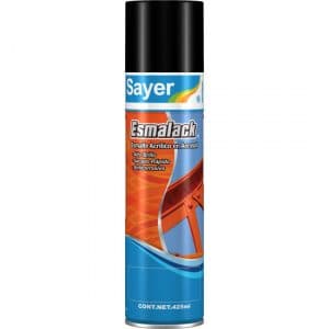 Aerosol Negro Mate Sayer Lack EA-1100 - Pintura en Spray 425ml para Muebles y Metal