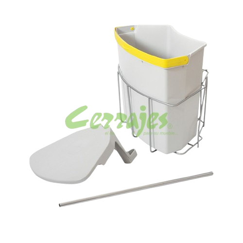 Bote para Basura Oeke Center 18L 52X40 1214-02 Cerrajes Herraje Cocina