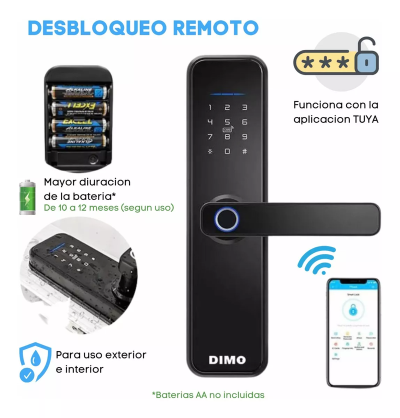 Cerradura Digital Dimo Doble Manija DiVS-01