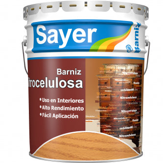 Barniz Nitrocelulosa Cubeta Semi Mate 19 lt Sayer Lack NL-0743