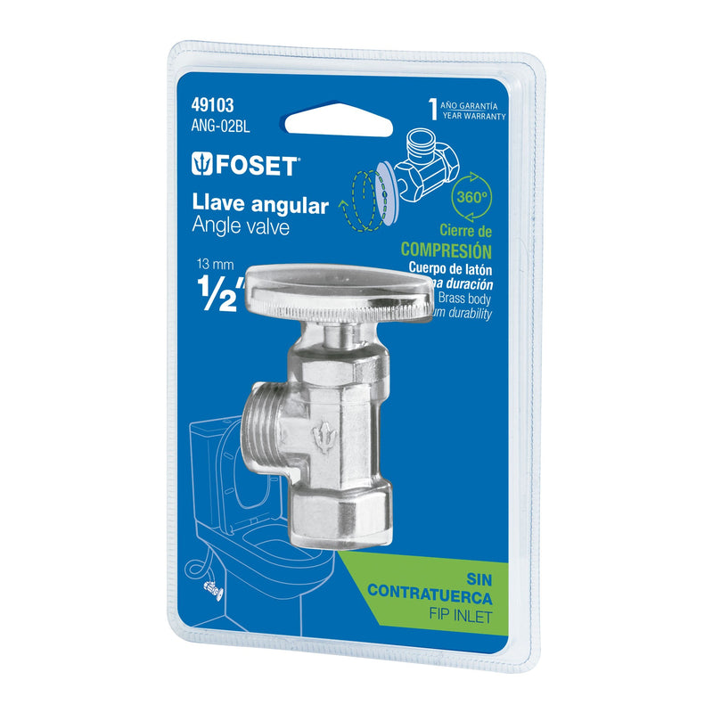 Llave Angular Foset 49103 Blister Foset Pza Plomería