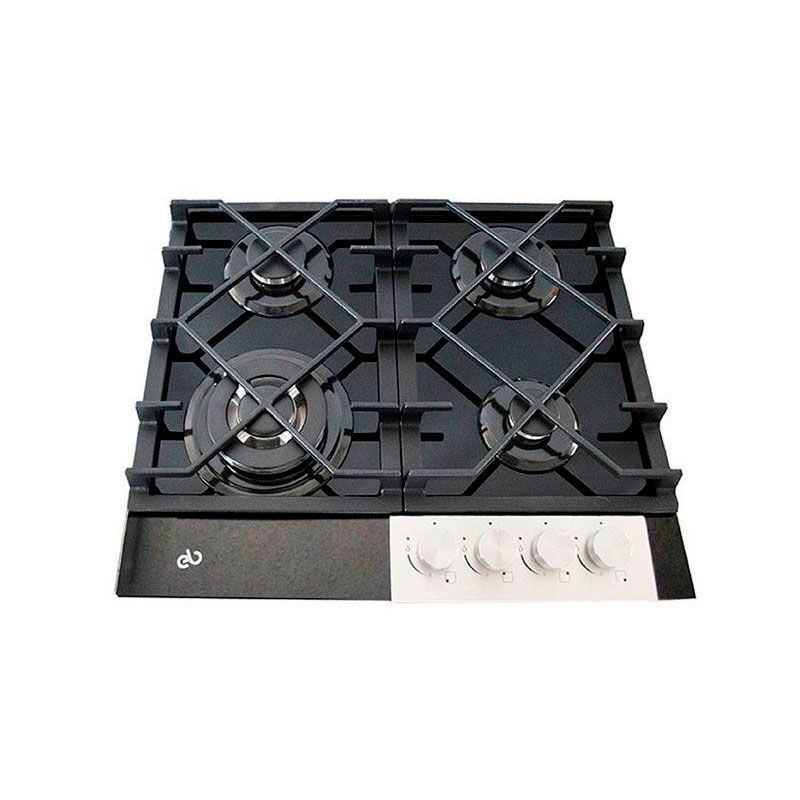 Parrilla EB 4 Quemadores Cristal Negro - EB-485BL